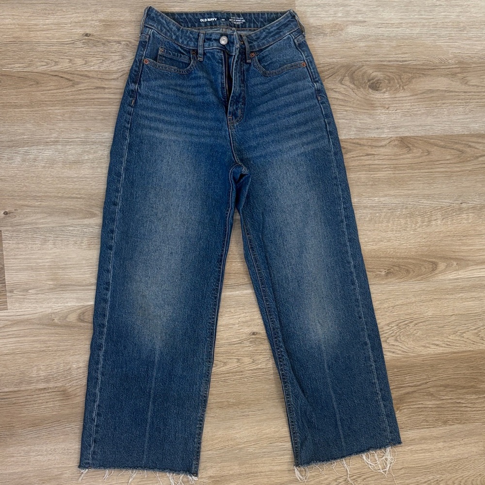 Old Navy Dark Blue Wide Leg Jeans